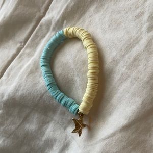 clay bead bracelet